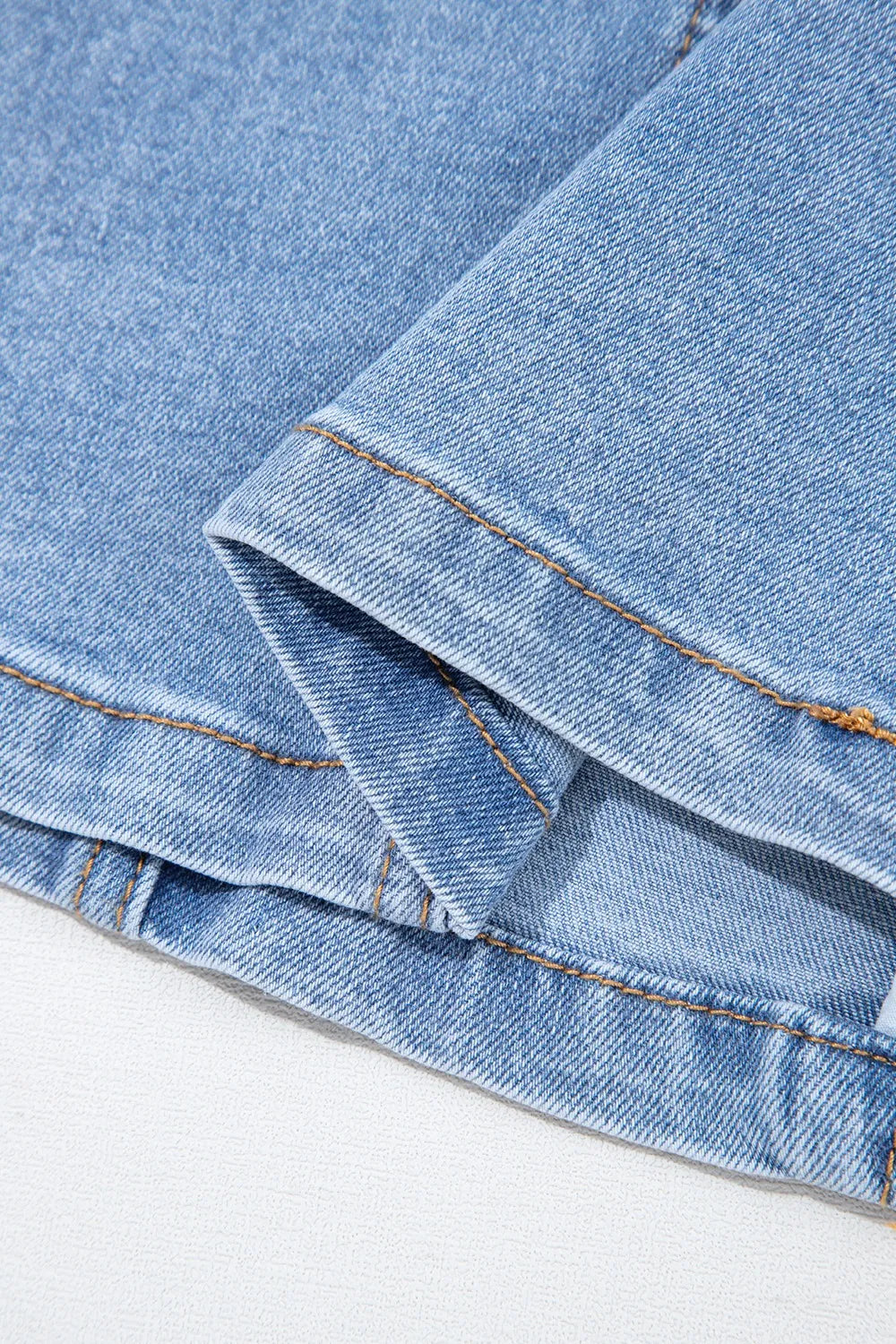 Light Blue Square Neck Wide Strap Denim Dress - Tigbul's Variety Fashion Shop