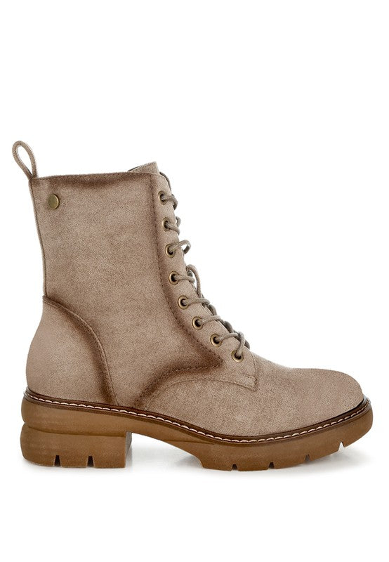 Azalea Lace Up High Ankle Boots - Tigbul's Variety Fashion Shop
