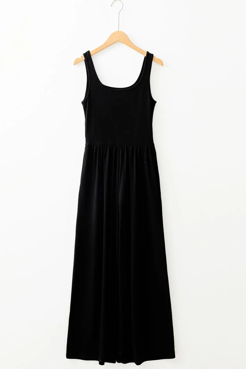 Cutout Scoop Neck Wide Strap Jumpsuit - Tigbul's Variety Fashion Shop