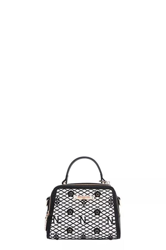 Nicole Lee USA Vegan Geometric Pattern Structured Handbag - Tigbul's Variety Fashion Shop
