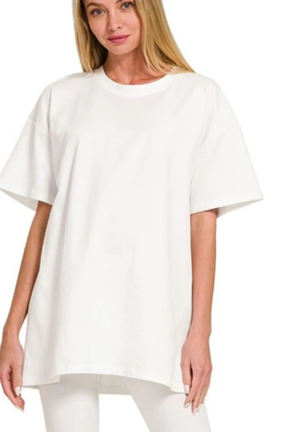 Zenana Cotton Round Neck Top & Legging Set - Tigbul's Variety Fashion Shop