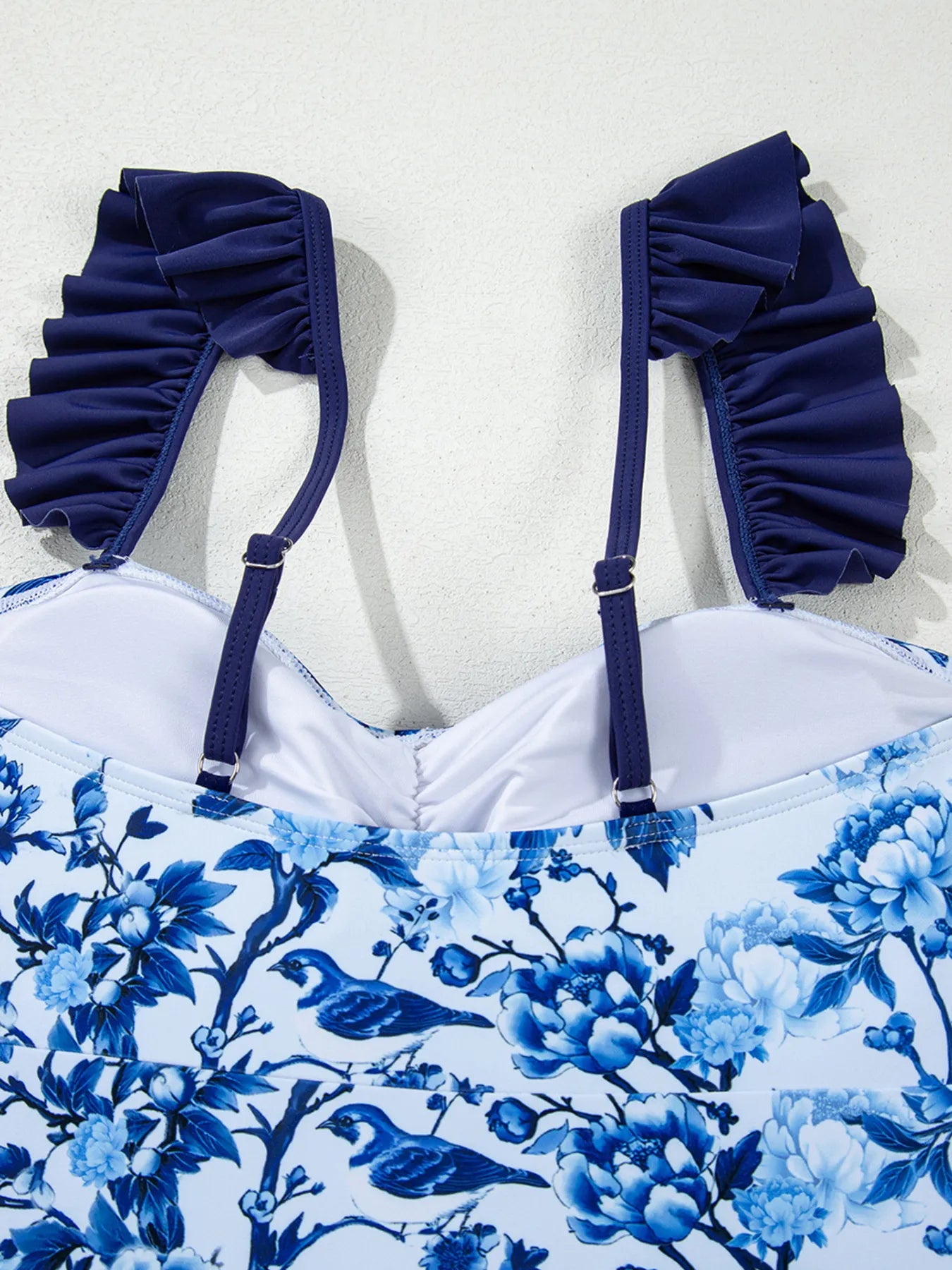 Cutout Ruffled Spaghetti Strap One-Piece Swimwear - Tigbul's Variety Fashion Shop