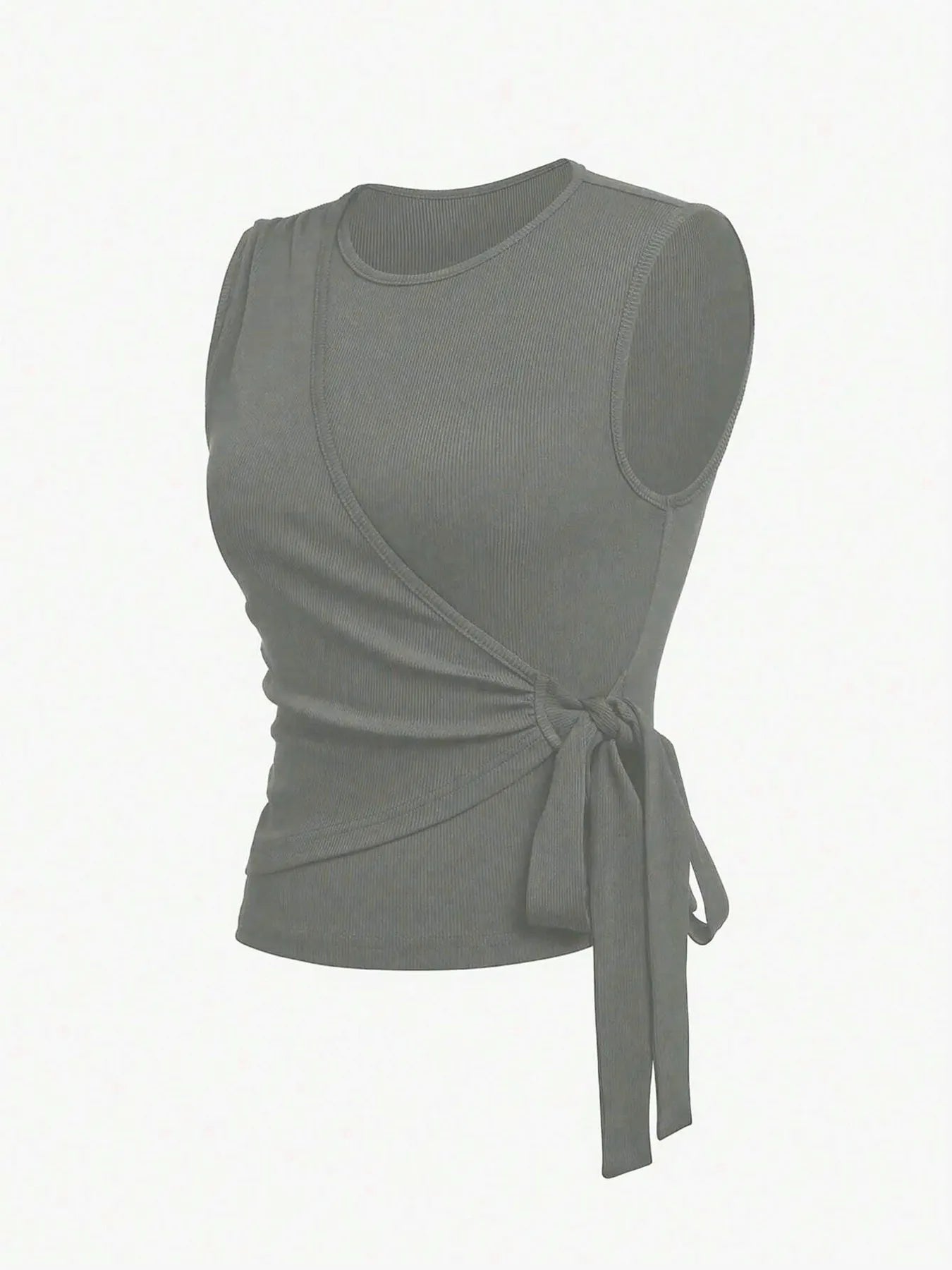 Round Neck Sleeveless Top and Pants Set - Tigbul's Variety Fashion Shop