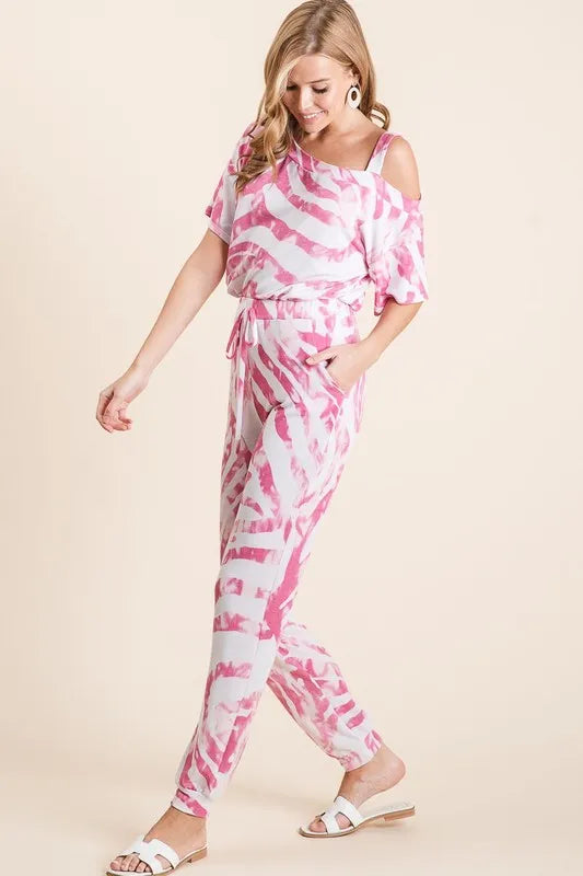 Zebra Print French Terry Fuchsia Top and Pants Set - Tigbul's Variety Fashion Shop