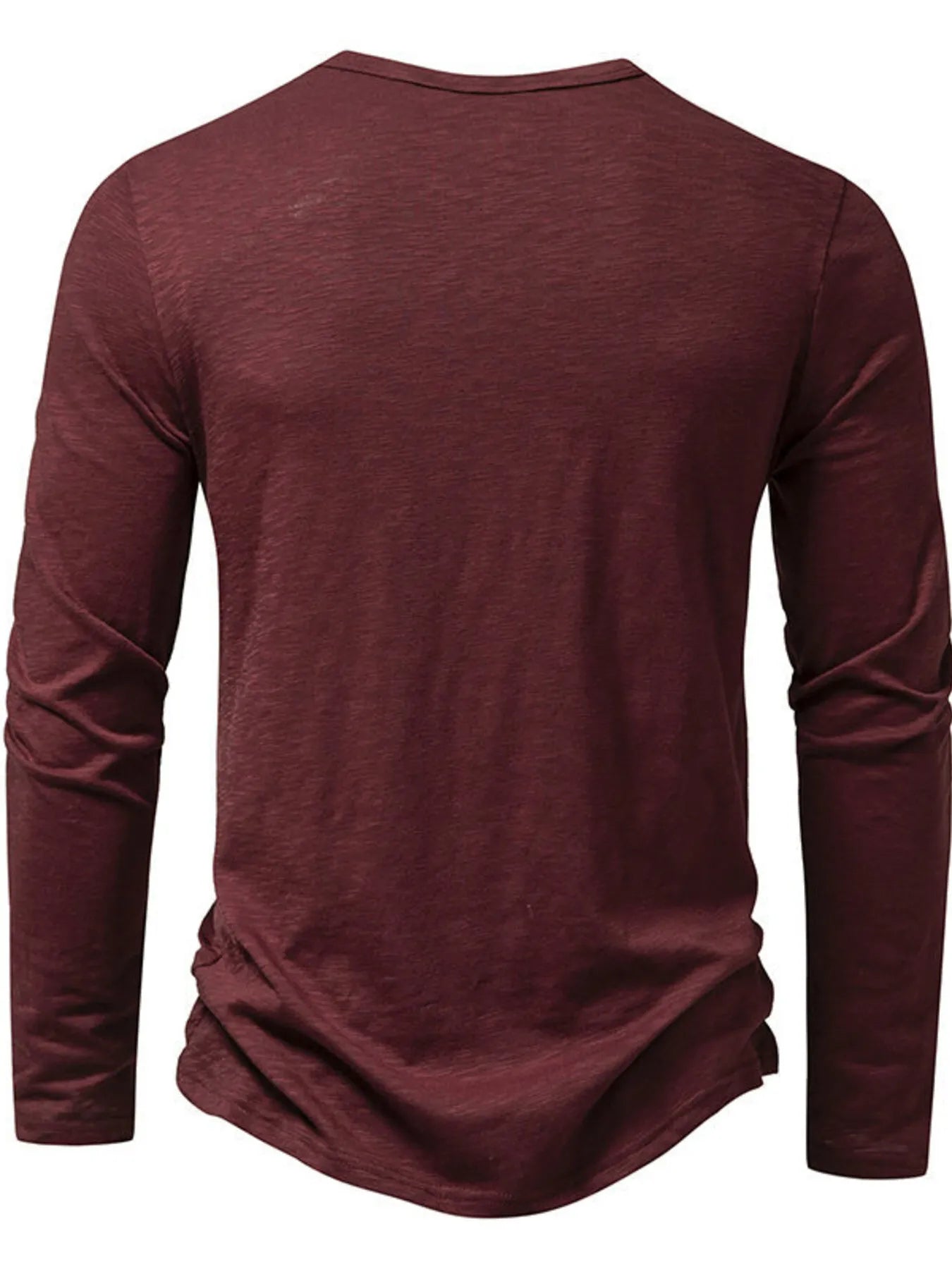Men's Button Detail Long Sleeve T-Shirt - Tigbul's Variety Fashion Shop