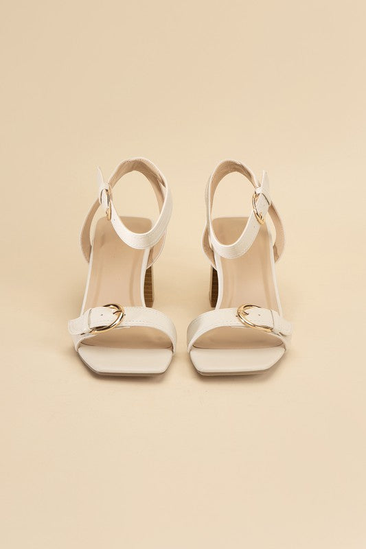 TREATY-S Buckle Sandal Heel - Tigbul's Variety Fashion Shop