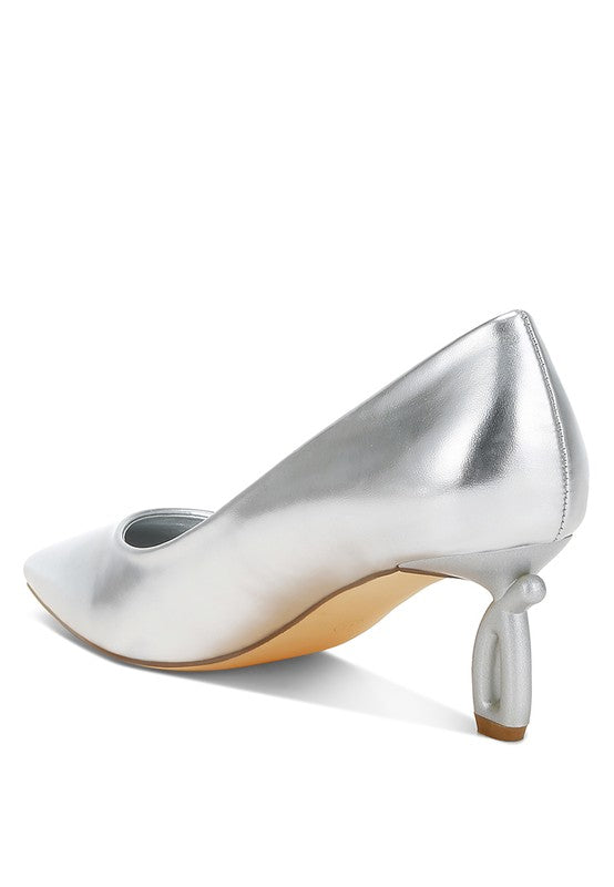 Tagetes Metallic Fantasy Heel Pumps - Tigbul's Variety Fashion Shop