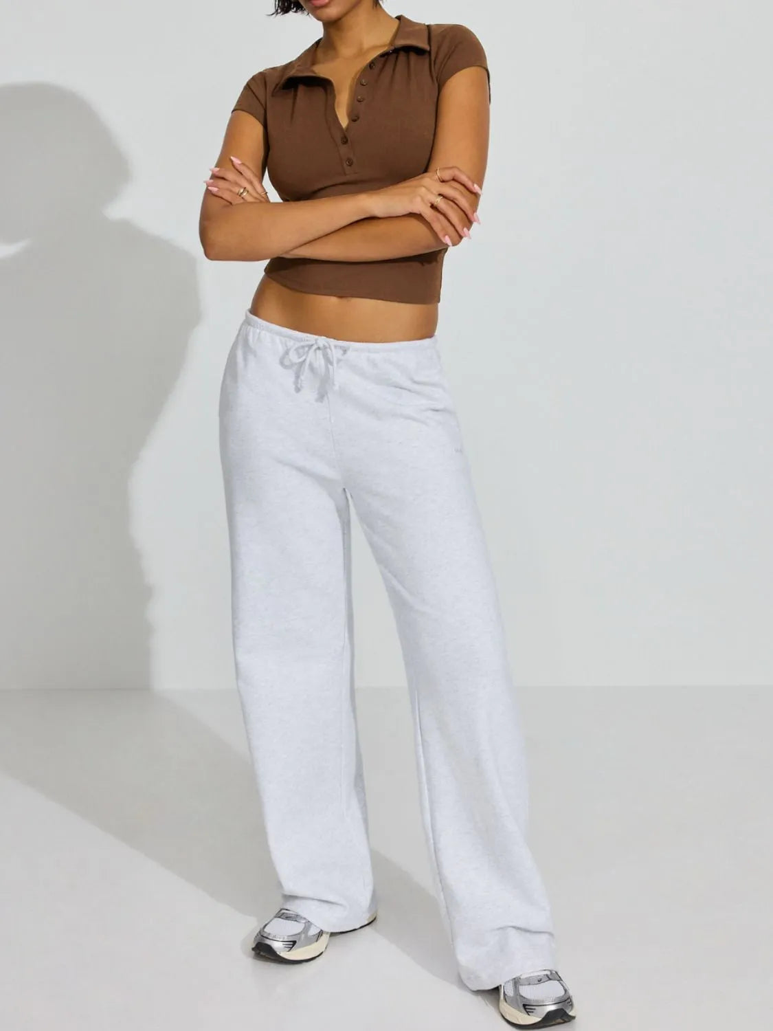 Collared Neck Short Sleeve Top - Tigbul's Variety Fashion Shop