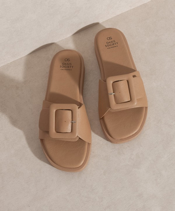 OASIS SOCIETY Daisy - Single Buckle Slide - Tigbul's Variety Fashion Shop