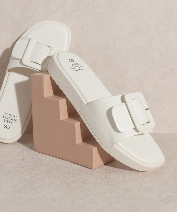 OASIS SOCIETY Daisy - Single Buckle Slide - Tigbul's Variety Fashion Shop