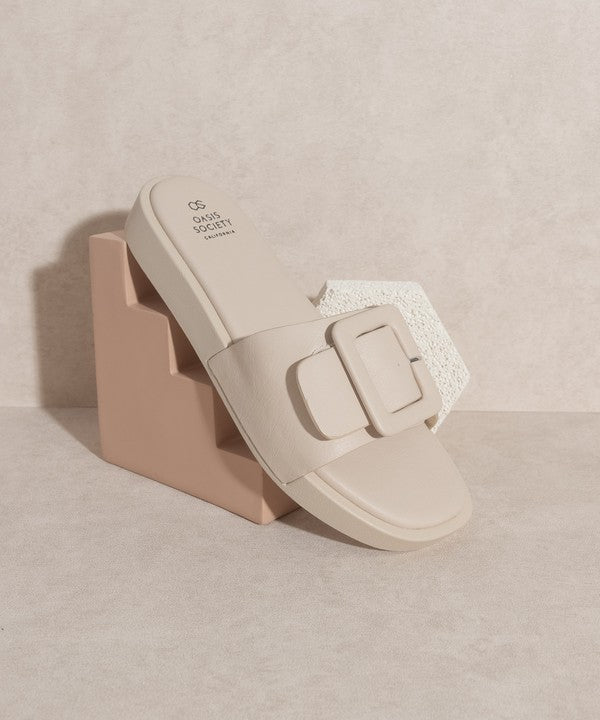 OASIS SOCIETY Daisy - Single Buckle Slide - Tigbul's Variety Fashion Shop
