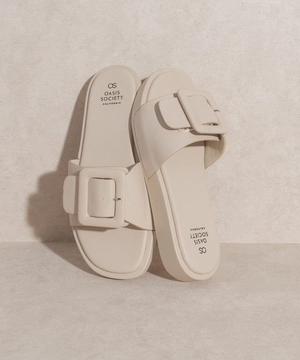 OASIS SOCIETY Daisy - Single Buckle Slide - Tigbul's Variety Fashion Shop