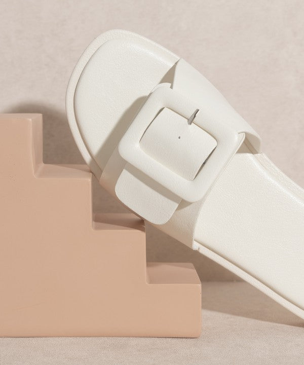 OASIS SOCIETY Daisy - Single Buckle Slide - Tigbul's Variety Fashion Shop