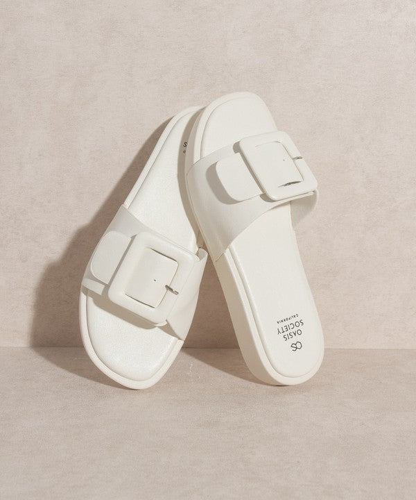 OASIS SOCIETY Daisy - Single Buckle Slide - Tigbul's Variety Fashion Shop