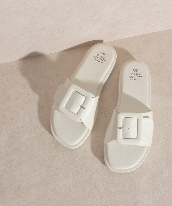 OASIS SOCIETY Daisy - Single Buckle Slide - Tigbul's Variety Fashion Shop