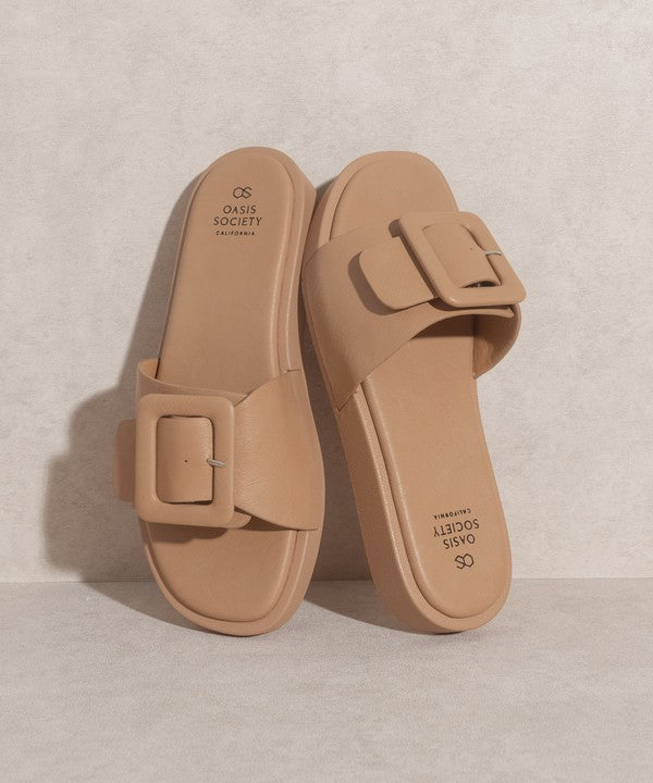 OASIS SOCIETY Daisy - Single Buckle Slide - Tigbul's Variety Fashion Shop