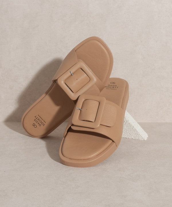 OASIS SOCIETY Daisy - Single Buckle Slide - Tigbul's Variety Fashion Shop