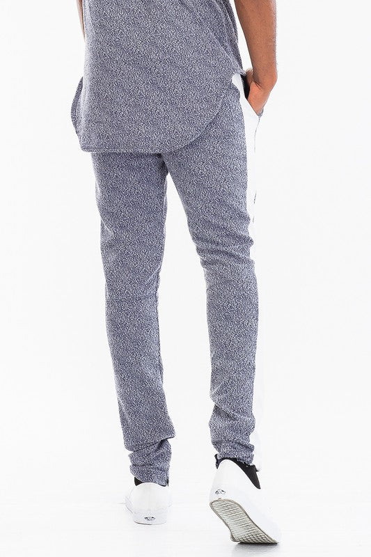 Men's Static Print Fabric Track Pants - Tigbul's Variety Fashion Shop