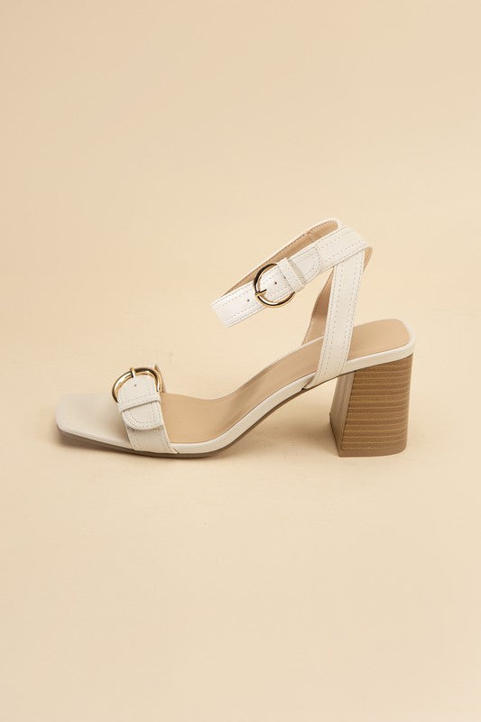 TREATY-S Buckle Sandal Heel - Tigbul's Variety Fashion Shop