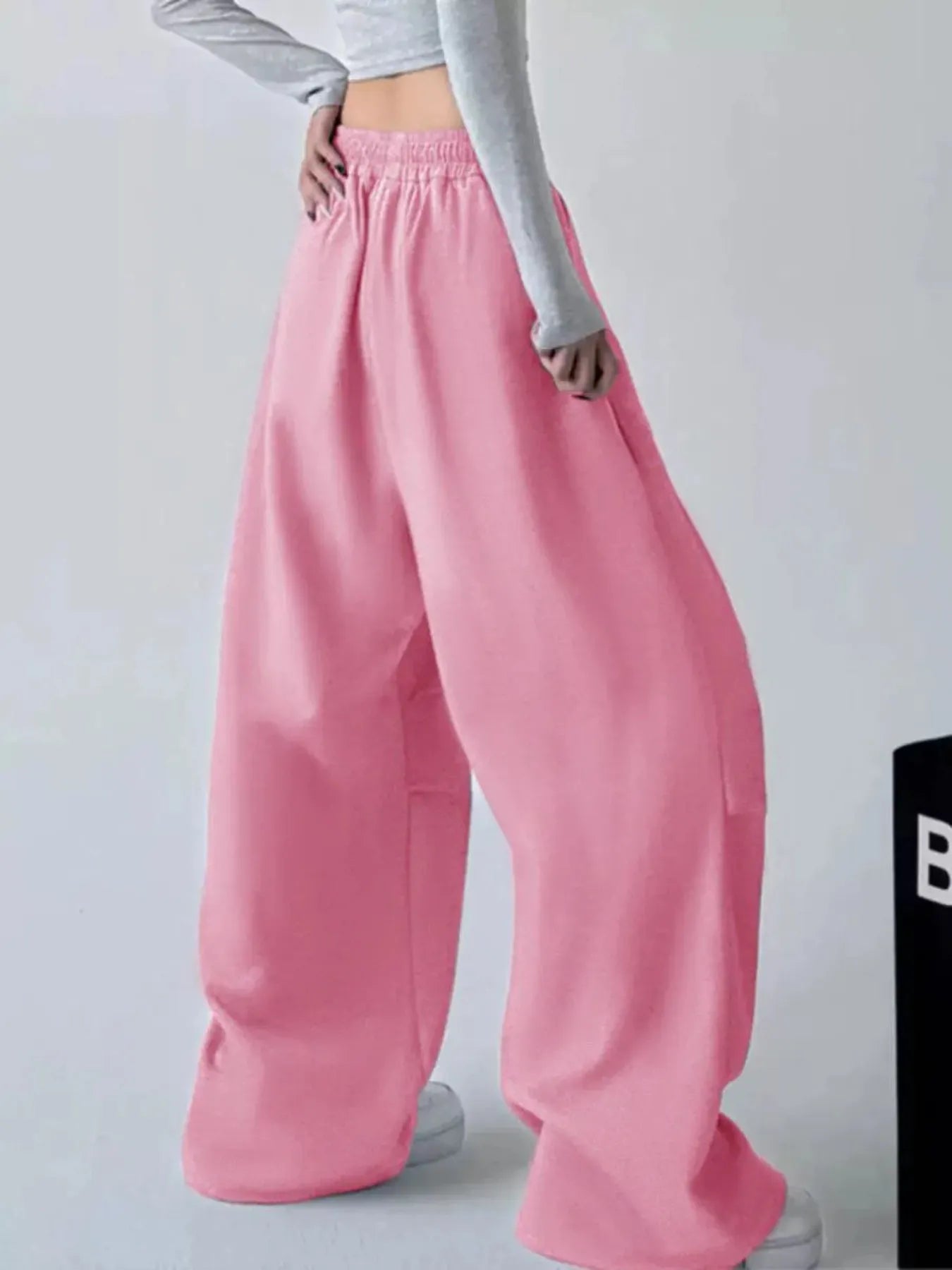 Oversized Wide Leg Drawstring Pants - Tigbul's Variety Fashion Shop