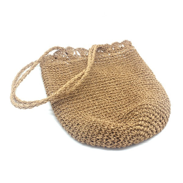 STRAW BEACH BAG - Tigbul's Variety Fashion Shop