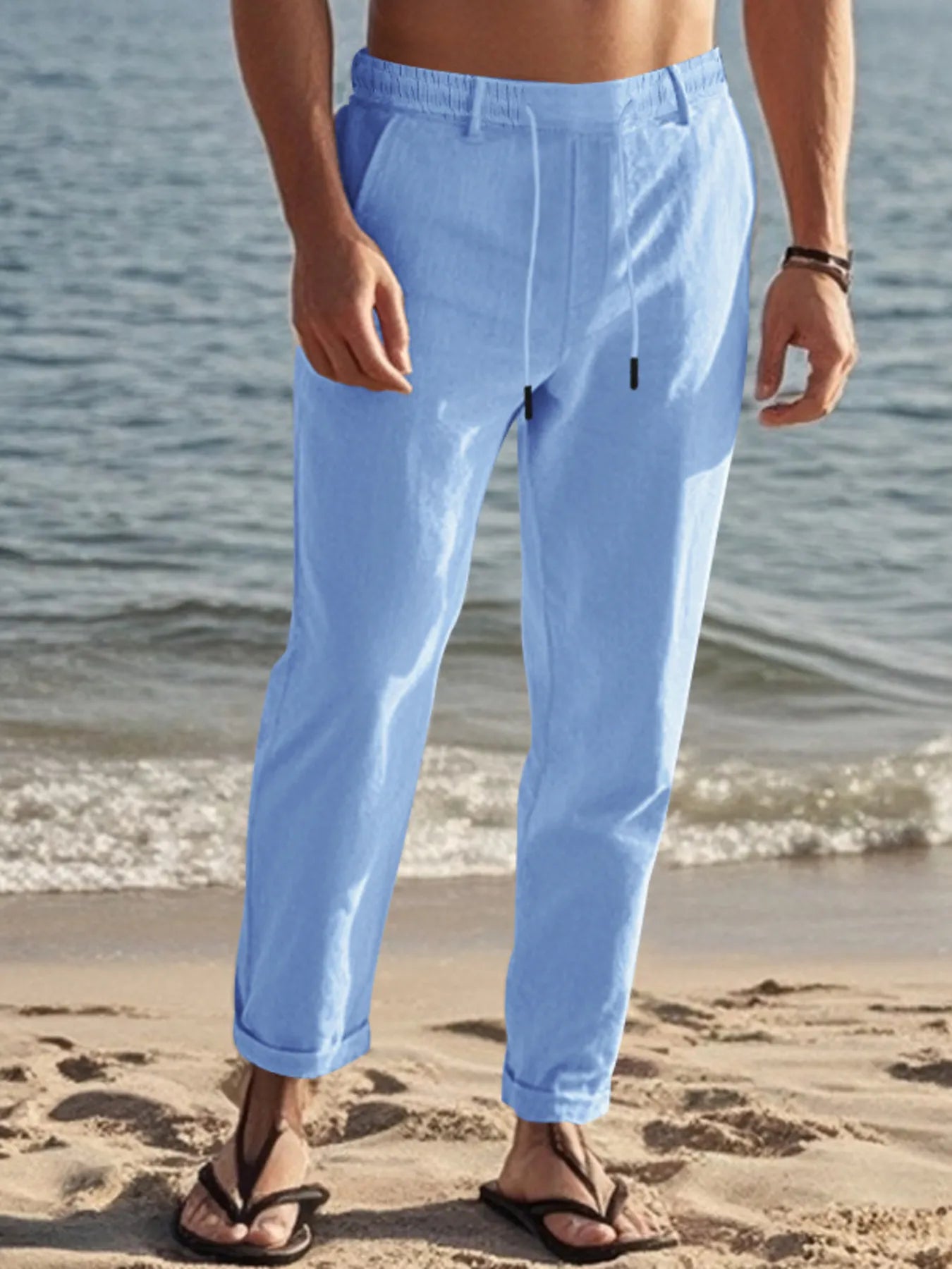 Men's Full Size Casual Drawstring Pants Plus Size - Tigbul's Variety Fashion Shop