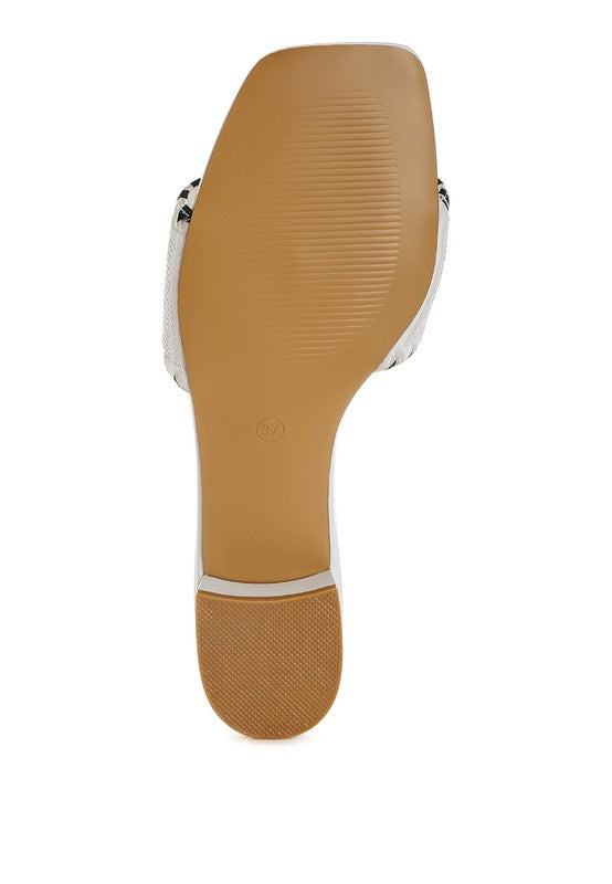 Poshta Saint Tropez Beaded Slip-On Heels - Tigbul's Variety Fashion Shop