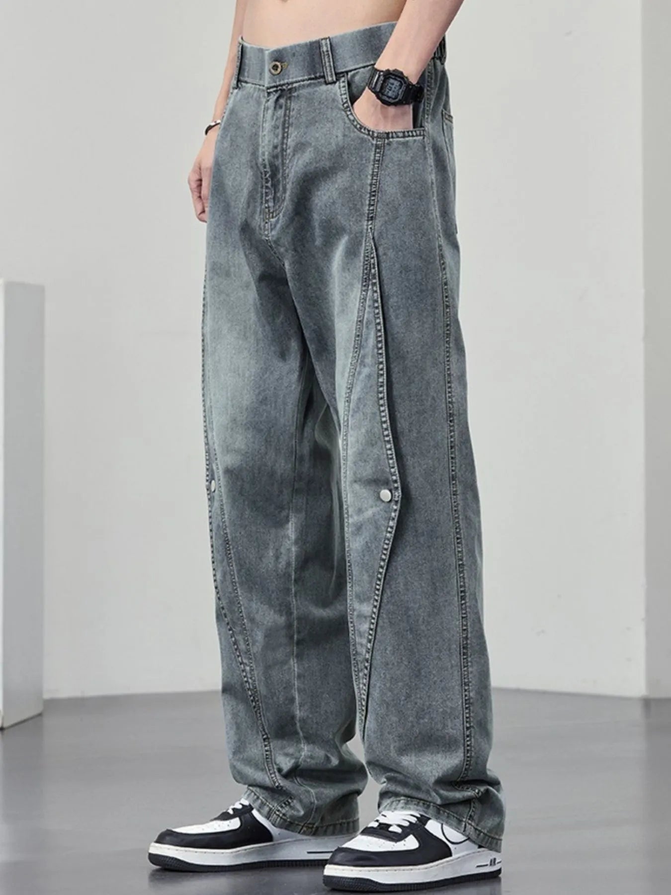 Men's Plus Size Wide Leg Jeans - Tigbul's Variety Fashion Shop