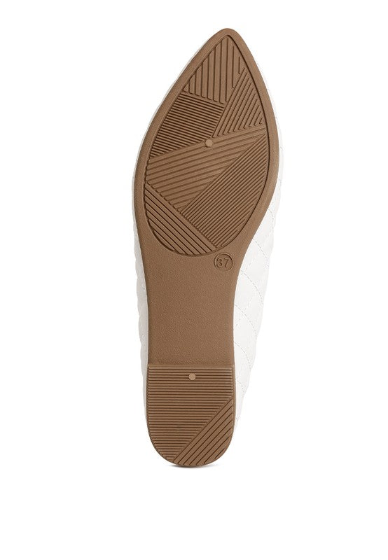 Rikhani Quilted Detail Ballet Flats - Tigbul's Variety Fashion Shop