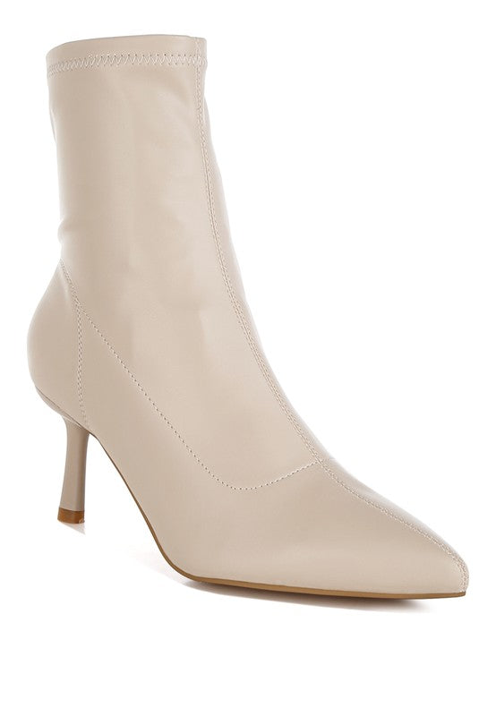 Pumila Stiletto Heel Sock Boots - Tigbul's Variety Fashion Shop