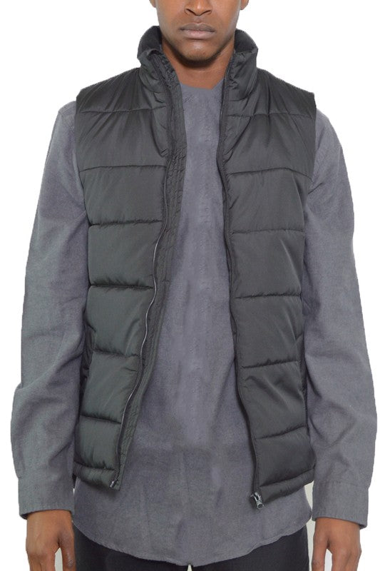 PADDED WINTER TWO TONE VEST - Tigbul's Variety Fashion Shop