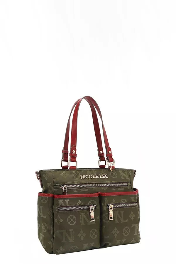 Nicole Lee USA Multi-Compartment Convertible Tote Bag - Tigbul's Variety Fashion Shop
