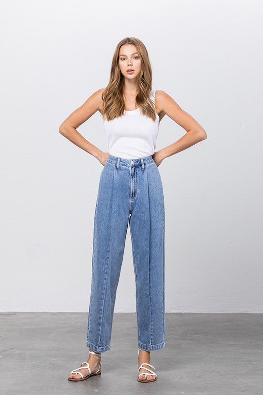 High Waist Slouch Jeans - Tigbul's Variety Fashion Shop