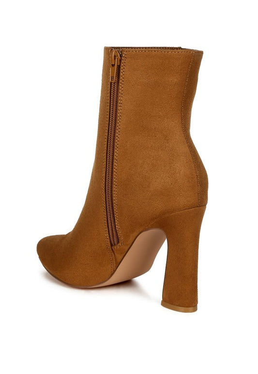 Clubdate Block Heeled Ankle Boots - Tigbul's Variety Fashion Shop