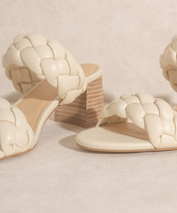 OASIS SOCIETY Regine - Casual Braided Heel - Tigbul's Variety Fashion Shop