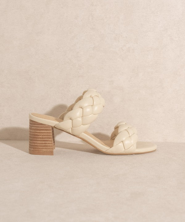 OASIS SOCIETY Regine - Casual Braided Heel - Tigbul's Variety Fashion Shop