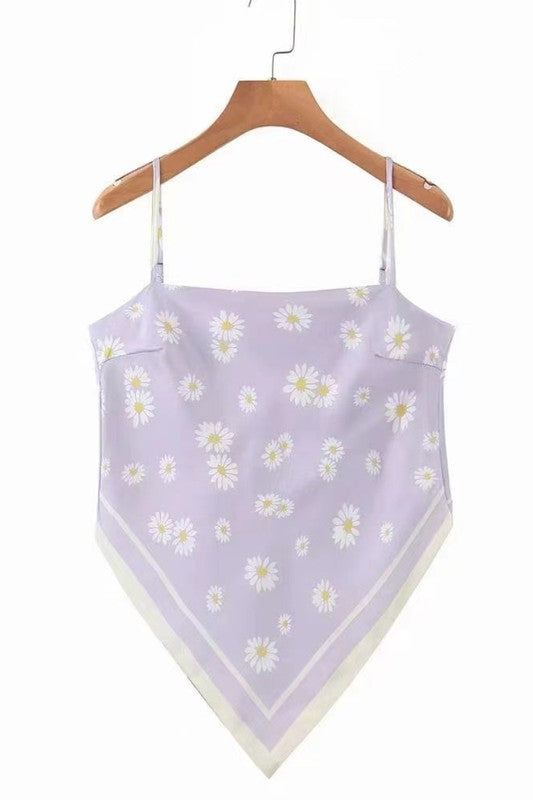 Cropped scarf tank top - Tigbul's Variety Fashion Shop