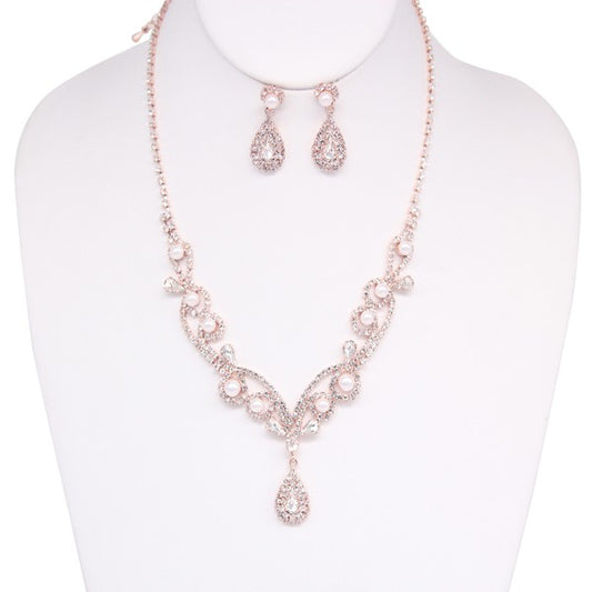 Luxury Necklace and Earring Set Fashion Jewelry - Tigbul's Variety Fashion Shop