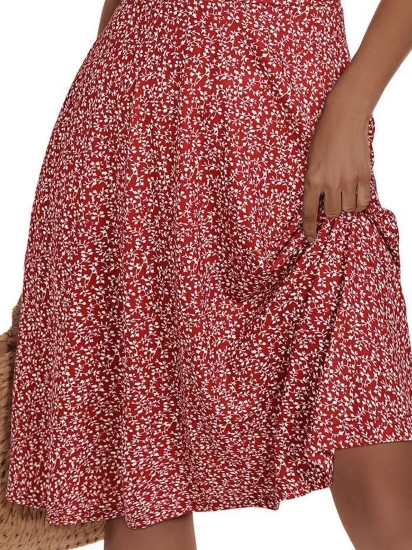 Printed Halter Neck Dress - Tigbul's Variety Fashion Shop