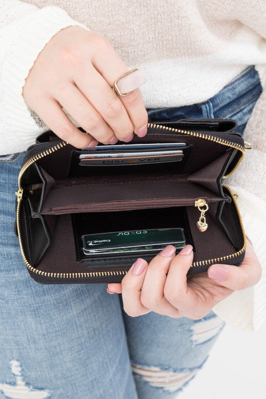 Cross Body Convertible Wallet - Tigbuls Variety Fashion