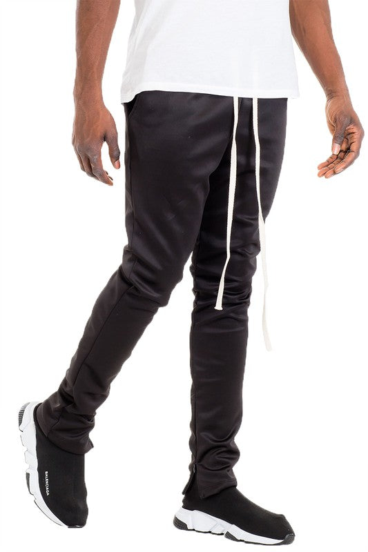 SOLID COLOR PLAIN BASIC TRACK PANTS - Tigbul's Variety Fashion Shop