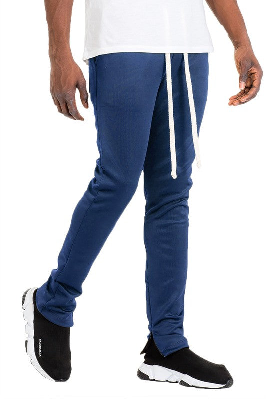 SOLID COLOR PLAIN BASIC TRACK PANTS - Tigbul's Variety Fashion Shop
