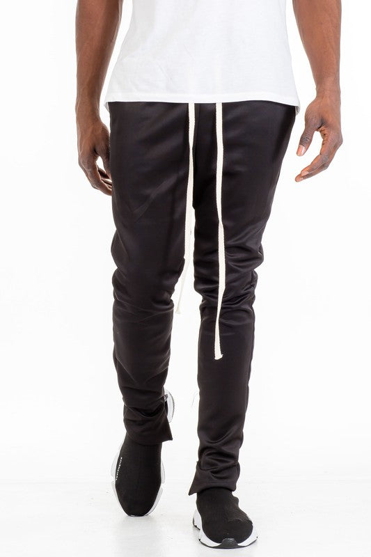 SOLID COLOR PLAIN BASIC TRACK PANTS - Tigbul's Variety Fashion Shop