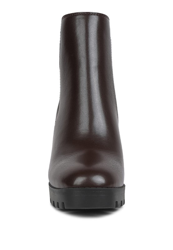 High Block Heel Chelsea Boots - Tigbul's Variety Fashion Shop