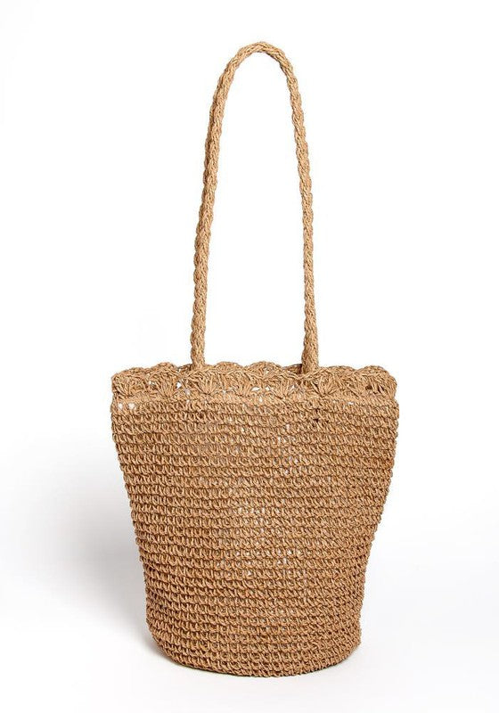 STRAW BEACH BAG - Tigbul's Variety Fashion Shop