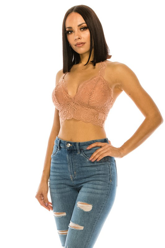 Lace Crop Top - Tigbul's Variety Fashion Shop