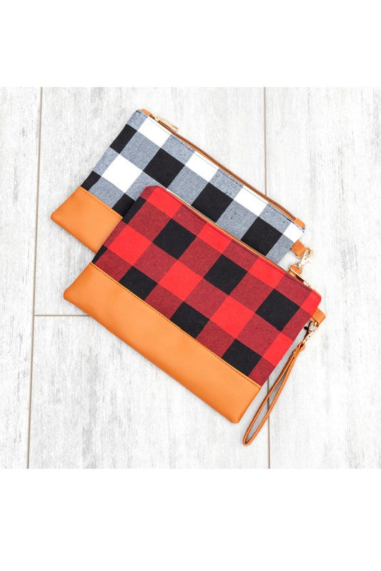 Buffalo Plaid Clutch - Tigbul's Variety Fashion Shop