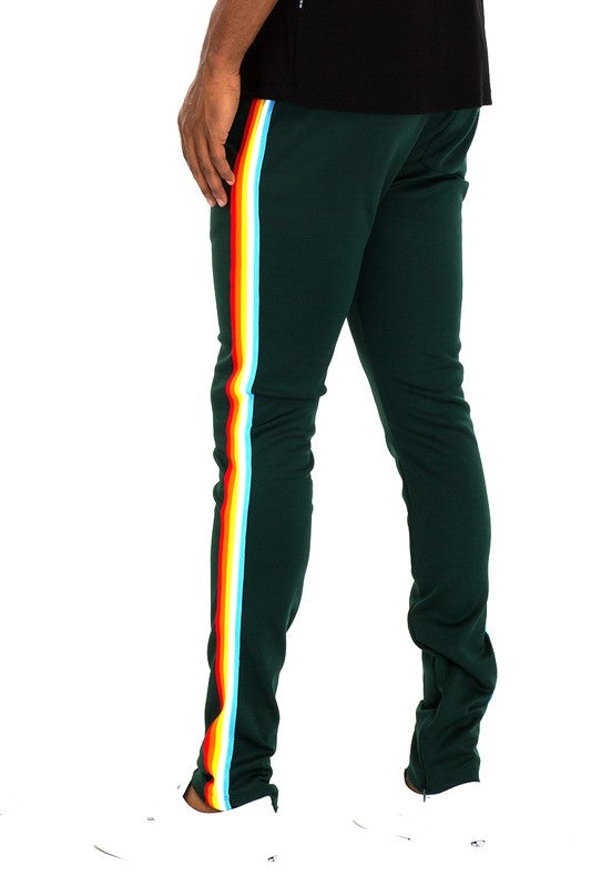 RAINBOW TAPE TRACK PANTS - Tigbul's Variety Fashion Shop