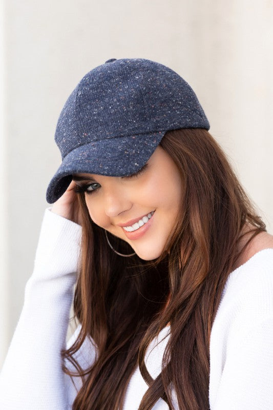 Fall Tweed Ball Cap - Tigbul's Variety Fashion Shop