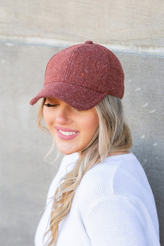 Fall Tweed Ball Cap - Tigbul's Variety Fashion Shop